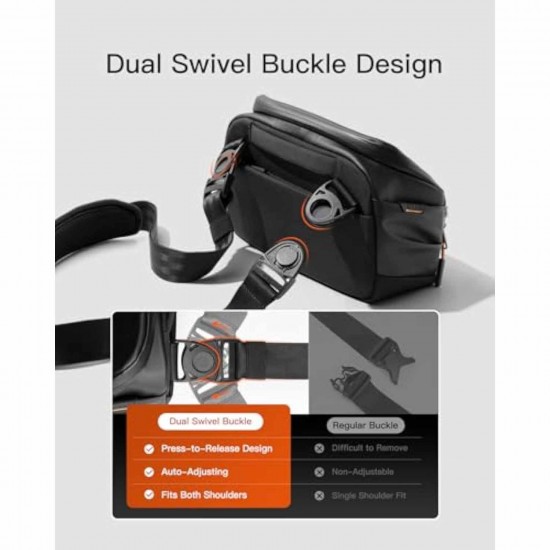 New men's waterproof desktop storage bag, daily use protective crossbody bag/shoulder bag