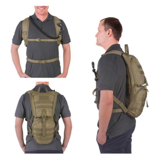 New outdoor drinking bag, water bladder, tactical water bladder backpack, cycling, running, mountaineering water bladder, portable and foldable