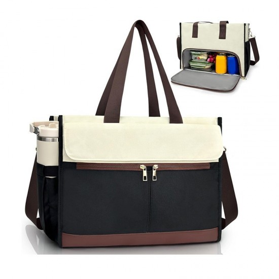 In stock new lunch tote bag, leak-proof insulated lunch box with shoulder strap, refrigerated tote bag, lunch bag