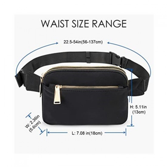 In stock men's and women's fashion waist bag, running sports bag, hip hobo bag, outdoor rafting fitness travel bag, izable