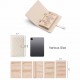 Hot-selling foldable travel jewelry storage bags, notebook bags, binder bags with transparent zippers, velvet bags