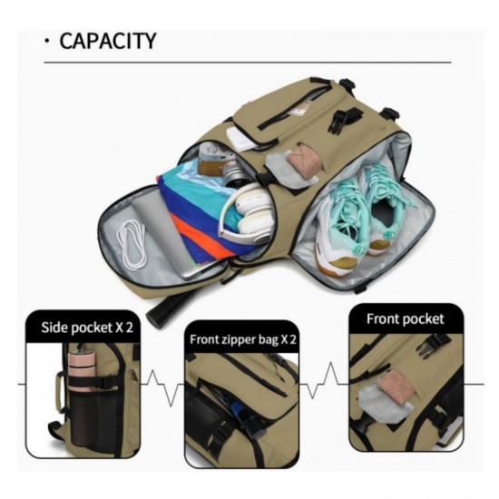 Outdoor backpack, sports backpack, multi-functional lightweight schoolbag, large capacity computer bag, travel backpack