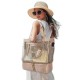 Dry and wet separation beach bag, outdoor sports travel portable multi-functional double-layer two-in-one handbag