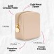 Nylon waterproof cosmetic bag, square zipper small square bag, European and American style simple storage bag, cosmetic bag, portable