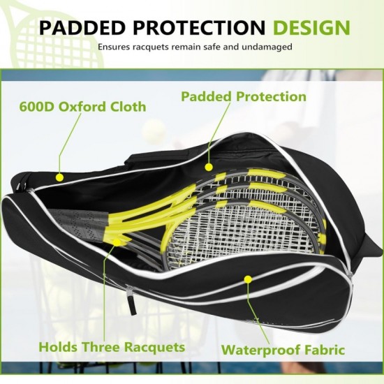 New waterproof outdoor single shoulder sports bag, portable badminton racket bag, large capacity tennis racket bag