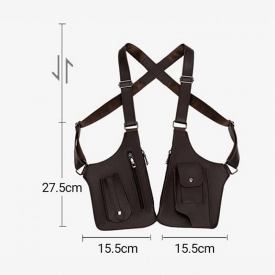 Style Personalized Outdoor Vest Bag Trendy Brand New Sports Casual Backpack Cool and Stylish Chest Hanging Bag