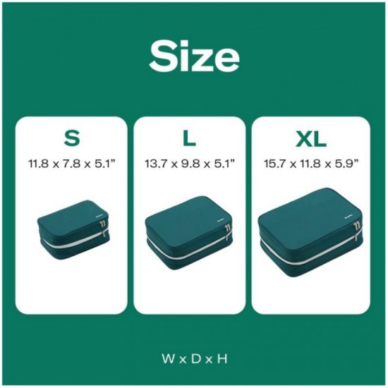 In stock durable double opening expandable tear-resistant water-repellent thick and thin clothing, underwear storage bag