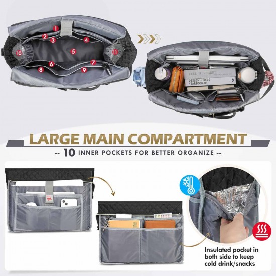 Large in-stock large capacity teacher handbag, laptop bag, women's briefcase, business commuting handbag
