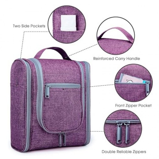 Toiletry bag, large capacity, storage, skin care product hanging, essential storage bag for business trips and travel