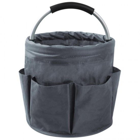 Foldable garden tool bag, garden tool storage bag with 6 pockets, garden tote bag