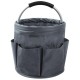Foldable garden tool bag, garden tool storage bag with 6 pockets, garden tote bag