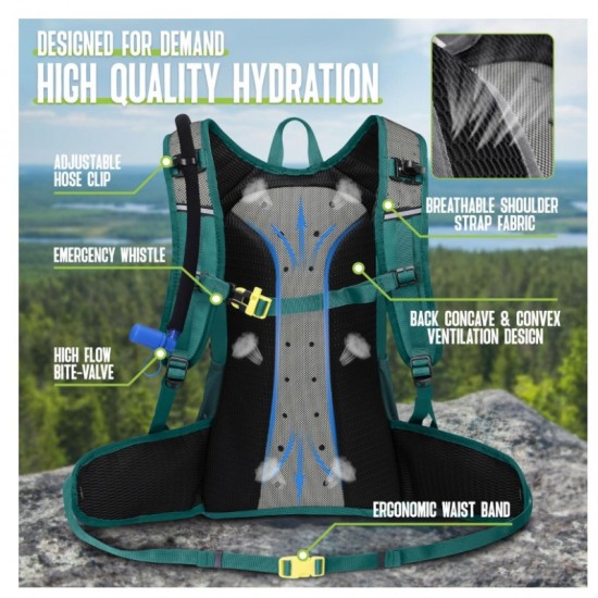 Outdoor sports backpack, hiking cycling mountaineering travel backpack, large capacity waist support portable backpack, hot-selling item