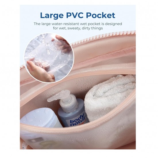 E-commerce women's handbag, travel bag, large capacity dry and wet separation waterproof sports gym bag, cotton-padded down bag