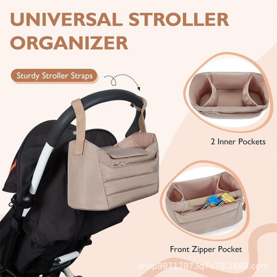 New in-stock diaper bag tote bag with stroller storage bag, large capacity baby bag with changing pad