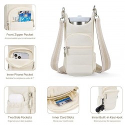 In stock new women's crossbody water bottle bag, can be used for outdoor travel or cycling to hold water bottles