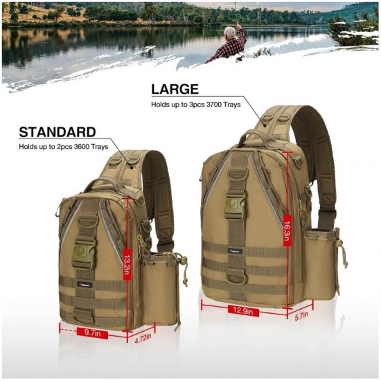 Outdoor tactical single/double shoulder backpack for men, urban commuting, quick-response assault, cycling, mountaineering, lure bag, crossbody bag