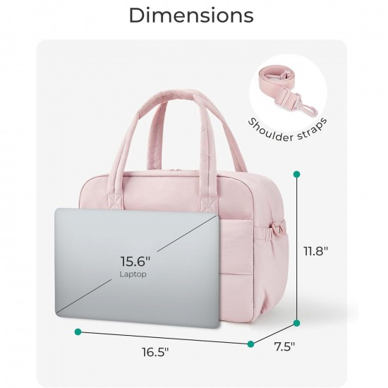 Women's gym bag, down travel bag with laptop compartment, travel luggage bag, weekend travel bag