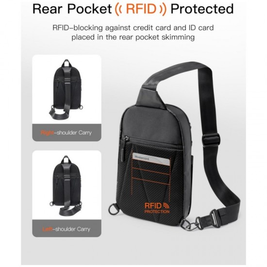 New sling bag, spacious crossbody shoulder chest bag, daily carrying casual bag, quick adjustment strap