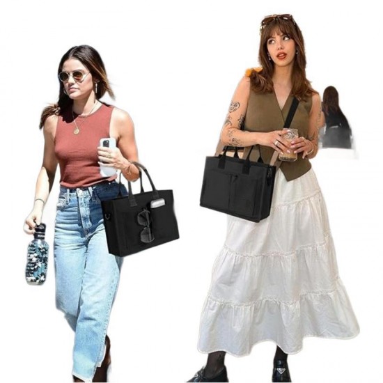 In-stock new women's large canvas handbag, laptop crossbody bag, everyday bag