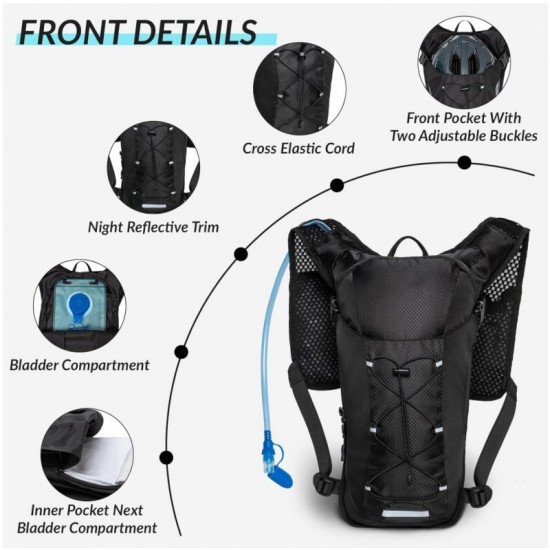 New outdoor sports hydration pack, cycling, leisure, mountaineering, running, hiking, double-shoulder hydration backpack