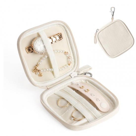 Jewelry storage bag, portable travel jewelry box, jewelry bag, necklace, earring, ring, jewelry box
