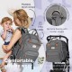 Hot-selling multi-functional waterproof large capacity double shoulder baby bag, diaper bag, travel hiking bag