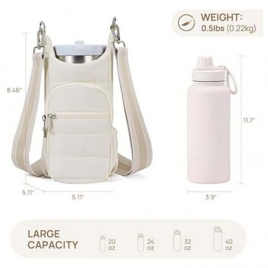 In stock new women's crossbody water bottle bag, can be used for outdoor travel or cycling to hold water bottles