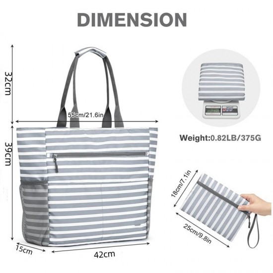 Hot-selling beach tote bag, large size, waterproof and sandproof, foldable, large capacity portable tote bag