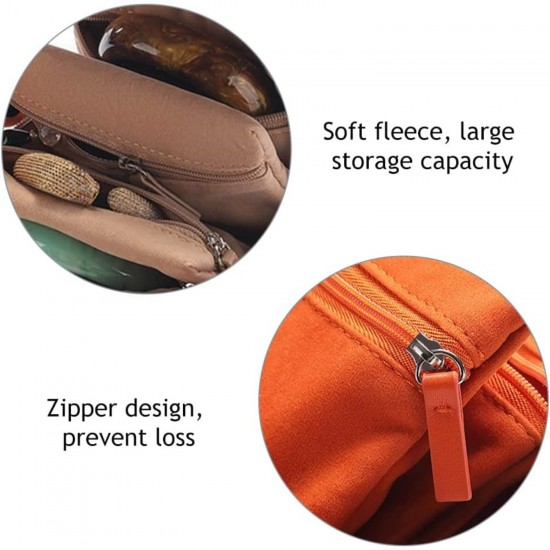 In-stock jewelry storage bags with zippers, foldable, wear-resistant, and durable for jewelry storage