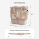 Dry and wet separation beach bag, outdoor sports travel portable multi-functional double-layer two-in-one handbag