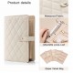 Hot-selling foldable travel jewelry storage bags, notebook bags, binder bags with transparent zippers, velvet bags