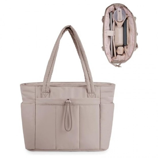 New tote bag, women's handbag, lightweight and portable travel bag, quilted shoulder bag, casual handbag