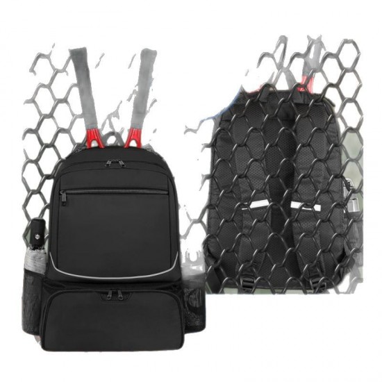 In stock outdoor sports tennis racket bag, large capacity multi-functional backpack, independent shoe compartment, badminton bag