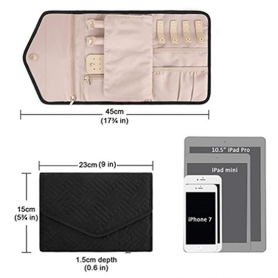 In stock waterproof jewelry bag, new foldable storage bag, fashionable cosmetic bag, jewelry bag, wholesale