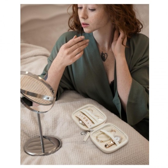 Jewelry storage bag, portable travel jewelry box, jewelry bag, necklace, earring, ring, jewelry box