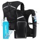 Outdoor reflective breathable and hydrating vest for men and women, suitable for running, cycling, and marathons, adjustable chest strap