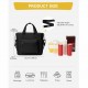 Stylish large capacity waterproof insulated lunch bag, handbag, adult with shoulder strap, water bottle bag, lunch storage bag, portable