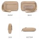 In stock hot-selling large capacity pleated square handbag, transparent PVC window coin purse clutch