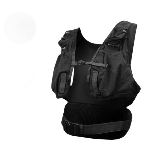 New foldable running vest, ultra-lightweight, breathable, multi-pocket performance vest suitable for runners