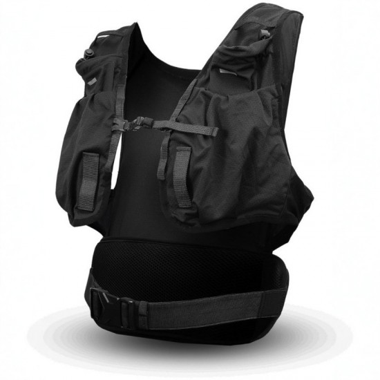 New foldable running vest, ultra-lightweight, breathable, multi-pocket performance vest suitable for runners