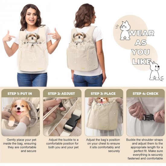 In stock pet travel bag, cat chest bag, large capacity, breathable dog bag, convenient small dog and cat bag