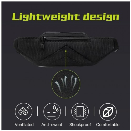 Outdoor tactical multi-functional storage waist bag, men's sports wilderness military enthusiast bag, invisible waist hanging mobile phone bag