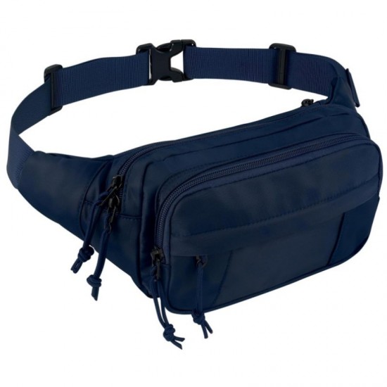 Large capacity multi-functional sports waist bag, multi-layer design, mobile phone storage, crossbody bag, Oxford cloth casual bag