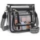 New PVC transparent travel bag, large capacity shoulder bag, fashionable women's crossbody travel bag