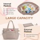 New in-stock diaper bag tote bag with stroller storage bag, large capacity baby bag with changing pad