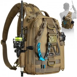 Outdoor tactical single/double shoulder backpack for men, urban commuting, quick-response assault, cycling, mountaineering, lure bag, crossbody bag
