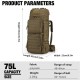 In stock new outdoor sports mountaineering bag, men's wear-resistant polyester hiking backpack, tactical backpack, travel
