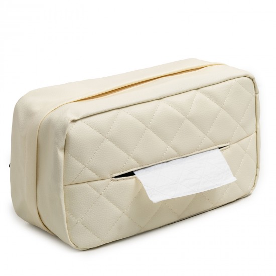 New car tissue box, universal sun visor armrest box, chair back hanging leather car tissue box