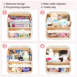 New flat opening travel makeup storage box, portable makeup box, with handbag