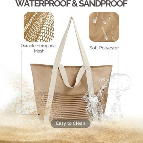 New and hot-selling zippered waterproof beach bag (for travel and swimming)